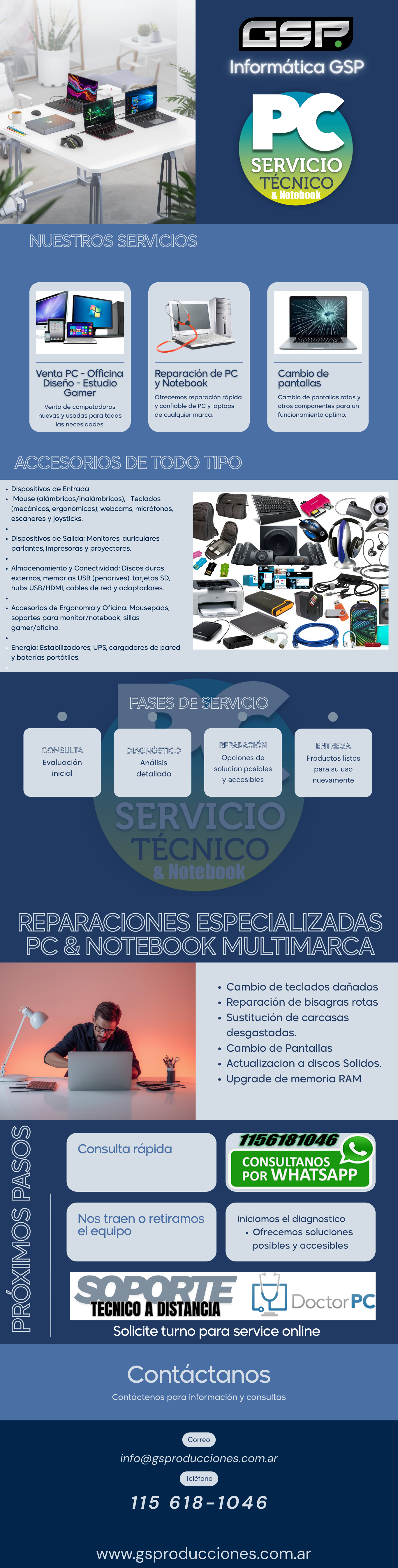 Informática GSP - Servicio Técnico PC & Notebook